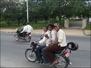 two wheeler secured loans Lack of suitable public transportation and roads in India makes two wheelers important. Secured loans play a big role in financing such purchases. (Photo: flickr.com)