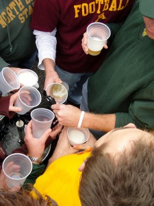 tailgate party Is this what you picture happening at your dream school?