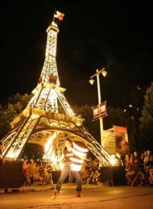 Milwaukee An Eiffel Tower replica is used in commemorating Bastille Day in Milwaukee.
