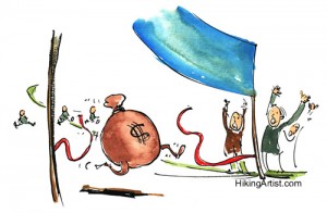Money Race Short-term loans win the money race! (photo by HikingArtist.com)