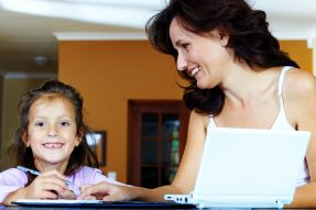 Woman paying off pay day loan