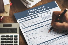 Man applying for easy payday loans